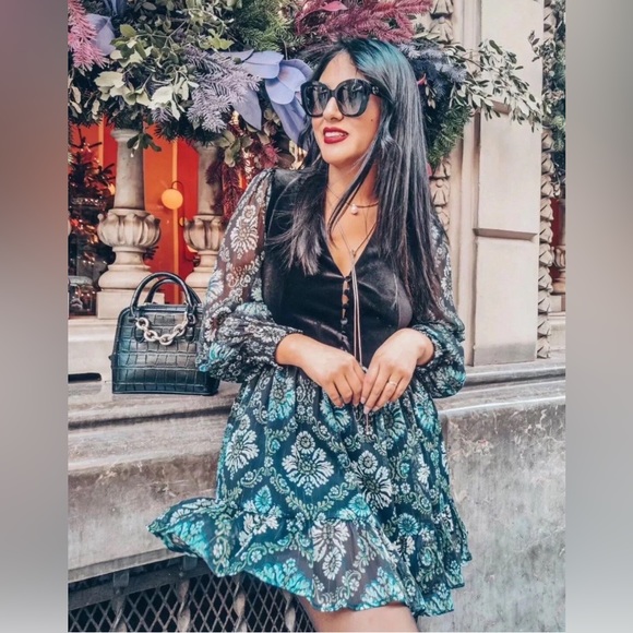 NWT Zara printed dress with vest size Medium - Picture 10 of 16